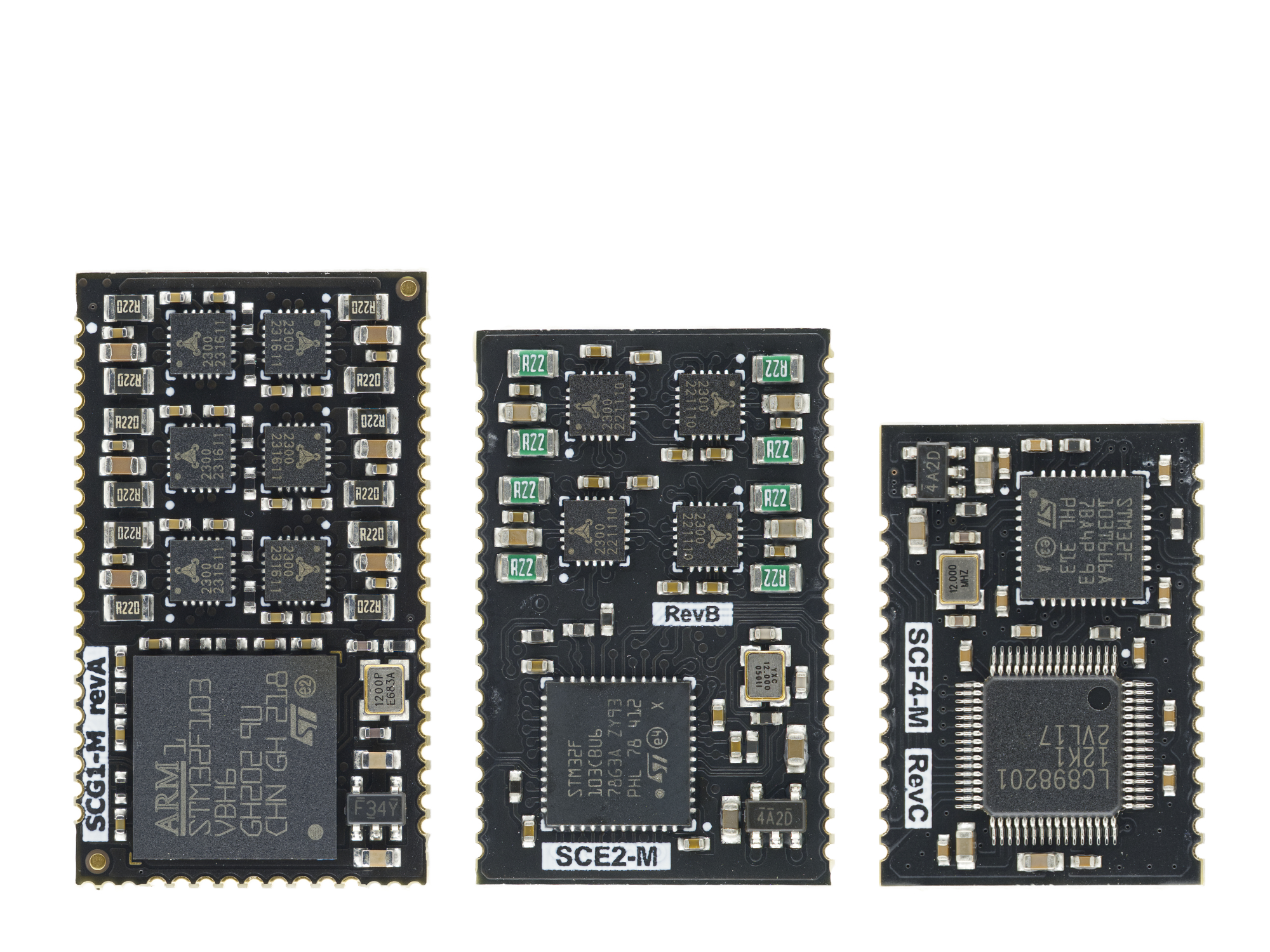 SCG1, SCE2, SCF4 side by side